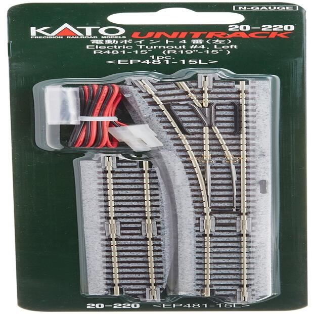 

KATO N Gauge Electric Point No. 4 Left 20-220 Railway Model Supplies