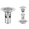 Stainless Steel Round Sink Strainer Cover Hair Catcher Sink Drain Plug  Bathtub