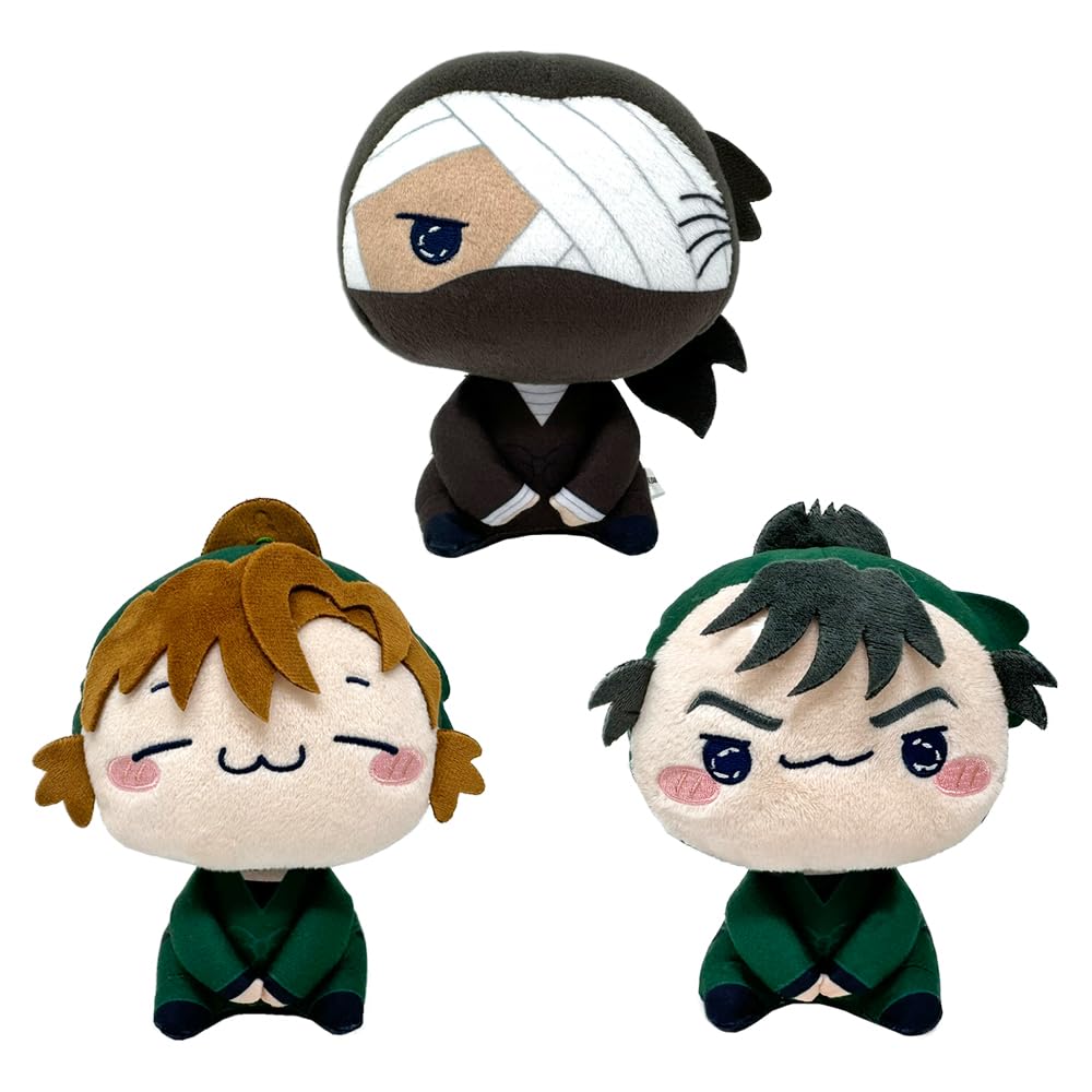 Nintama Rantaro the Dokutake Ninja Strongest Strategist Mochipiko Plush Toy III 15cm with Toy Diamond of Movie Corps' Approx. (Set 3)