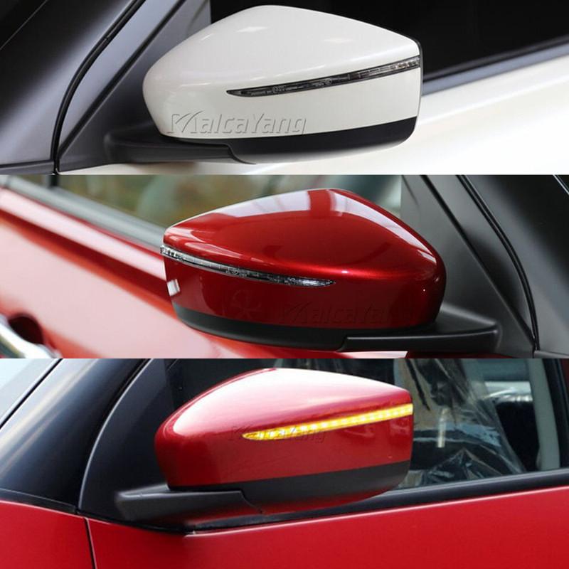 For Nissan Kicks P15 2016- Note E12 2017-19 Car Dynamic Sequential LED Turn Signal Light Side Wing Mirror Indicator Blinker