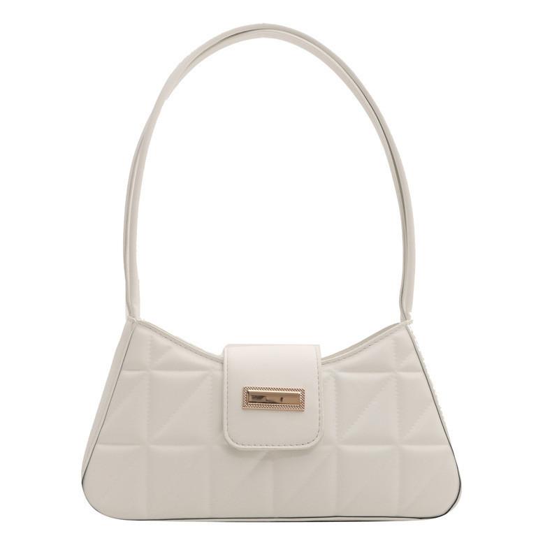 Stylish Chic Quilted Pu Leather Shoulder Bag For Women Trendy Small Square Bag