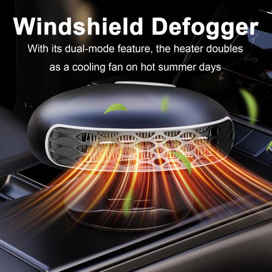 12V Car Heater Portable Windshield Defogger with Dual-Mode Fast Heating Easy To Use 150W Portable Car Defroster Windshield Heater