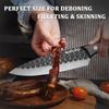 3PCS Stainless Steel Kitchen Chef Knife Hand Forged Boning Knife Cutters Pocket Knife Slicing Cooking Mini Knife Multipurpose Knife