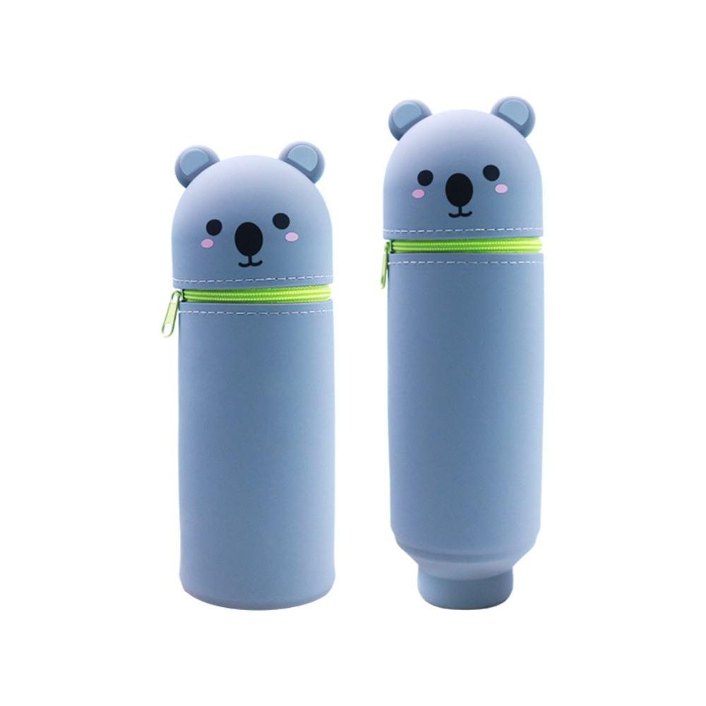 1pc Foldable Pencil Case Silicone Pen Box Cute Pen Container  for Students