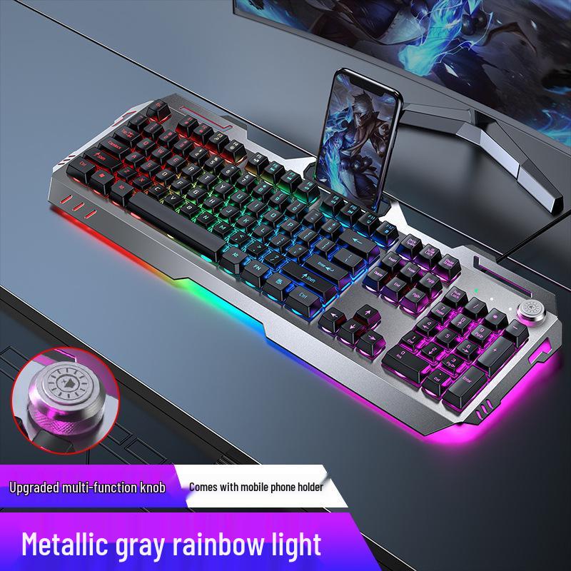 Pioneer 810 Gaming Set: Mechanical Feel Keyboard, Mouse, Headset with Knob