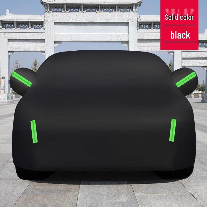 All-Season Oxford Car Cover: Sun, Rain, Snow & Frost Protection with Heat Insulation - Thickened Universal Fit for Outdoor Use.
