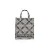 MICHAEL KORS Gigi Fabric Tote Bag, Shopping Bag, Handbag, Shoulder Bag, Crossbody Bag Women's Beige & Black 32F3S3GC4J-006