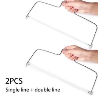 1/2 ks nastavitelná výška linky na krájení dortů, nastavitelná nerezová ocel, forma na zdobení dortů, DIY pekárenská forma, kuchyňský nástroj na vaření