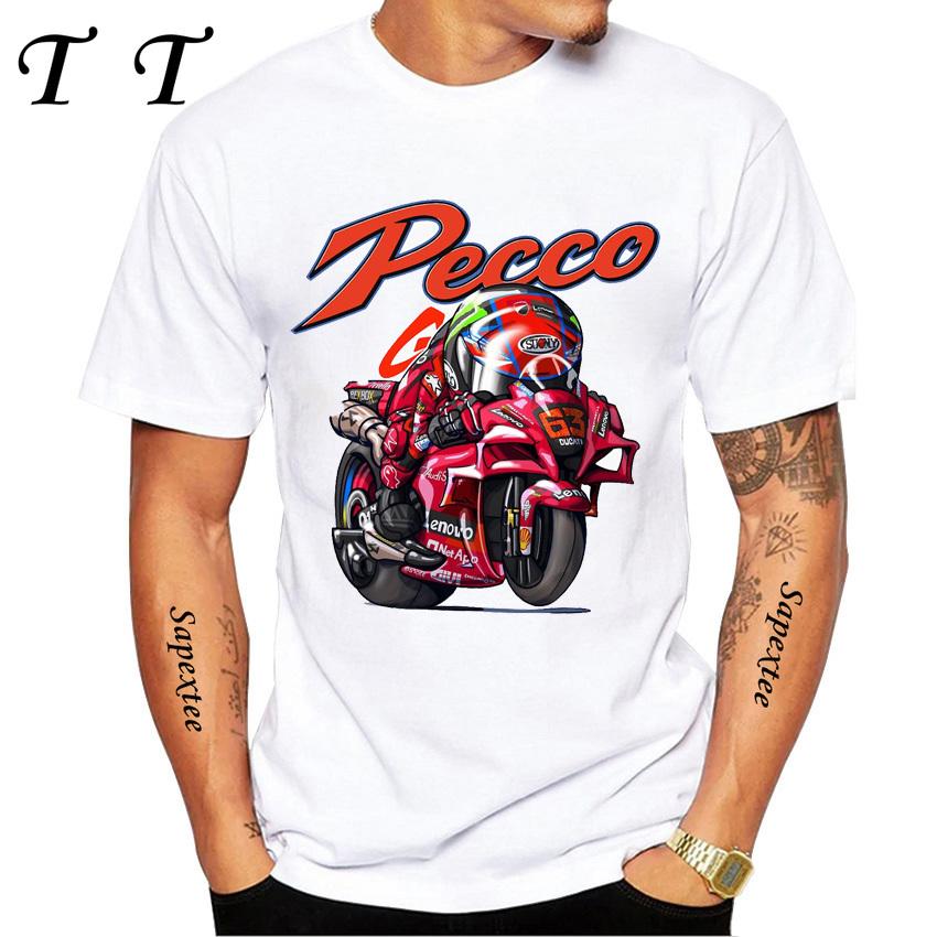 Pecco Bagnaia 63 Francesco 2025 World Champion Gift Classic T-Shirt Boy Casual T Shirts Harajuku Motorcycle Sport White Tee