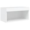 6 Piece TV Wall Unit with LED Lights White