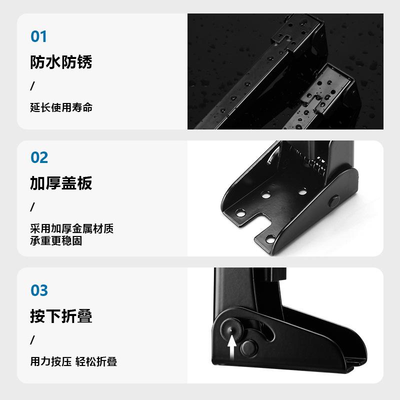 4Pcs/set Foldable Table Feet Metal Legs Folding Support Feet Computer Table Folding Legs Bed Support Legs Camping Table Rack