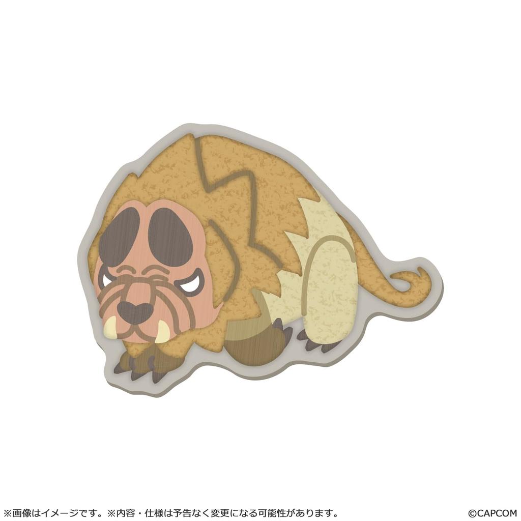 Capcom Monster Hunter Mondefo Sagara Embroidered 53 x Polyester Sticker, Doshaguma, Approx. 70mm,