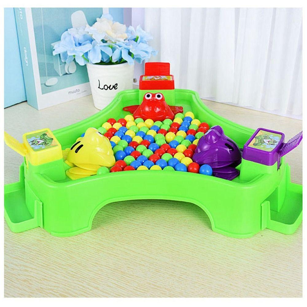 Colorful Beads Frog Snatching Bean Plastic Children's Interactive Puzzle Toy  Party Game