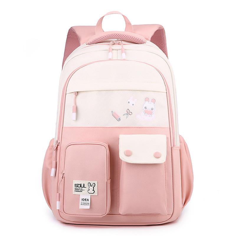 Nylon Material Cute Animal Pattern Printed Lightweight School Backpack For Boys And Girls