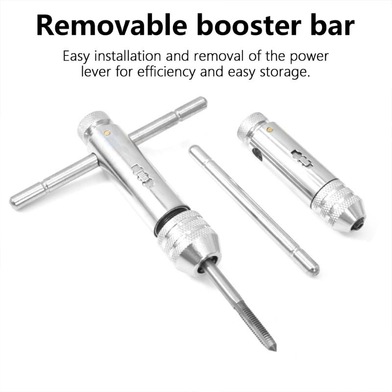 Tap Wrench Set 2pcs Adjustable Size 3-12mm Corrosion Resistant With Antislip Designs Suitable For Professional DIYer Use