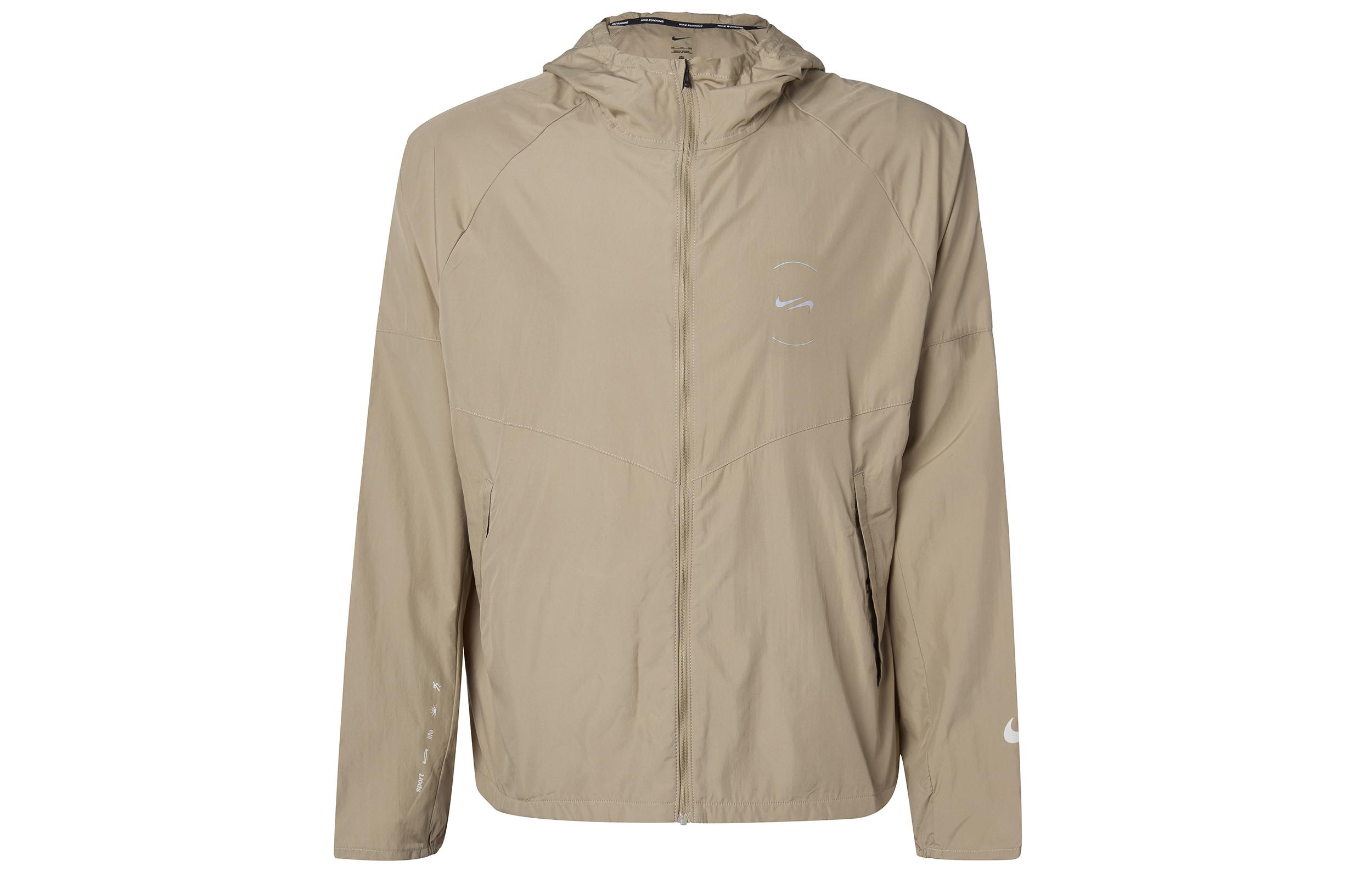 Nike Jackets Men s Khaki Hooded Moderate Other FN7285-247 M