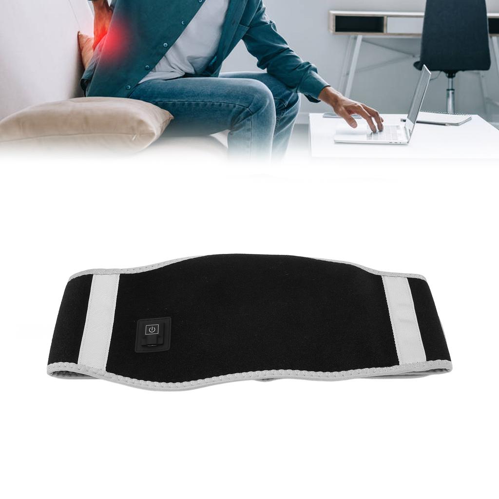 Lower Back Heating Pad Heated Therapy Waist Belt Wrap 3 Heat Settings Pain Relief for Back Waist