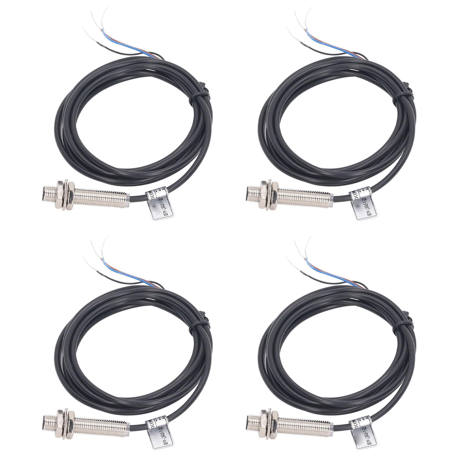 

4 комплекта индуктивных бесконтактных выключателей диаметром 8 мм, выход NPN, 3-проводной нормально открытый контакт, датчик приближения 636V