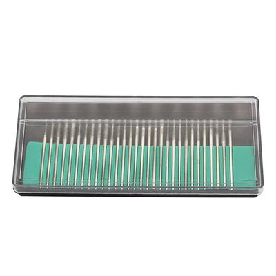 1/8" Shank Diamond Burr Bits Set Drill Bit Kit for Glass Gemstone Metal Grinding Rotary Tool