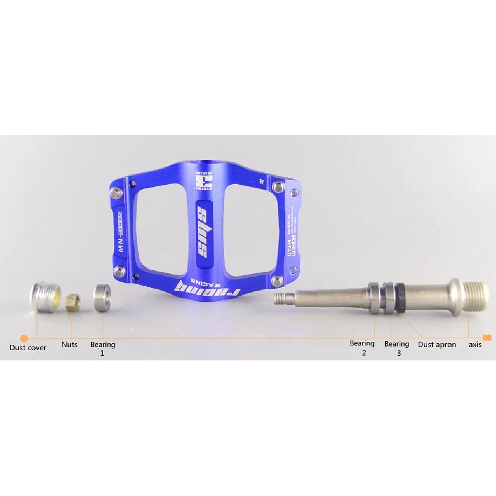 1 Pair Ultralight CNC Aluminum Alloy Mountain Bike Platform MTB 3 Bearings Non-slip Road Bicycle Pedal Cycling Parts