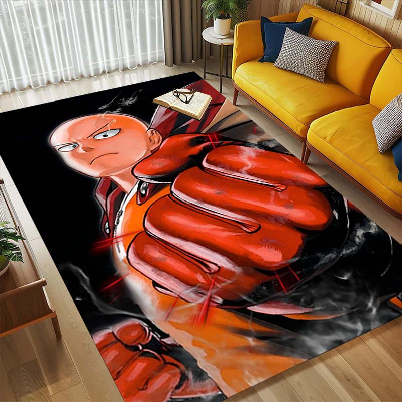 One Punch Man Living Room Nonslip Area Rug Soft Carpet For Bedroom Game Playroom Sofa Office Home Decor Doormat Christmas Gift C9302205