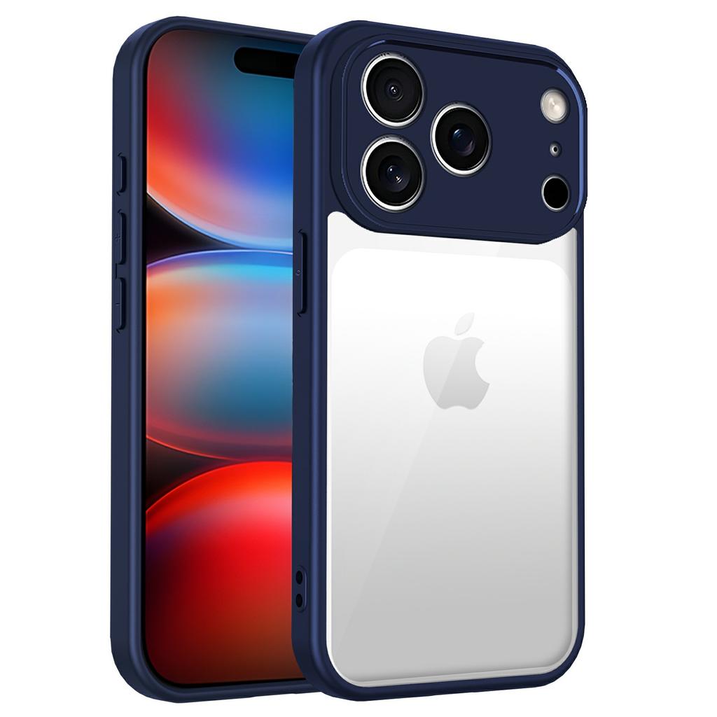 For iPhone 17 Pro Max Case Matte Skin Touch Clear PC+TPU Shockproof Phone Back Cover