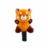 Cartoon Orange and Black Bear Headcover Soft Golf Cover