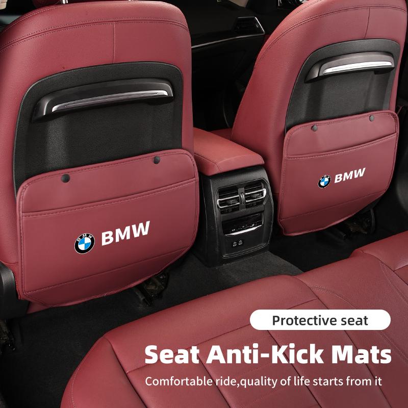2025 Hot Car Seat Back Protection Anti-Kick Pad Rear Seat Organizer Storage Bag For BMW M3 M4 X1 X3 X5 X7 E39 E46 E60 E90 F10 F2