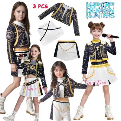 Costume Set Golden Huntrix Rumi Zoey Mira Cosplay Print Stage Clothes Party Outfit Lorax Costume Halloween Store Near Me