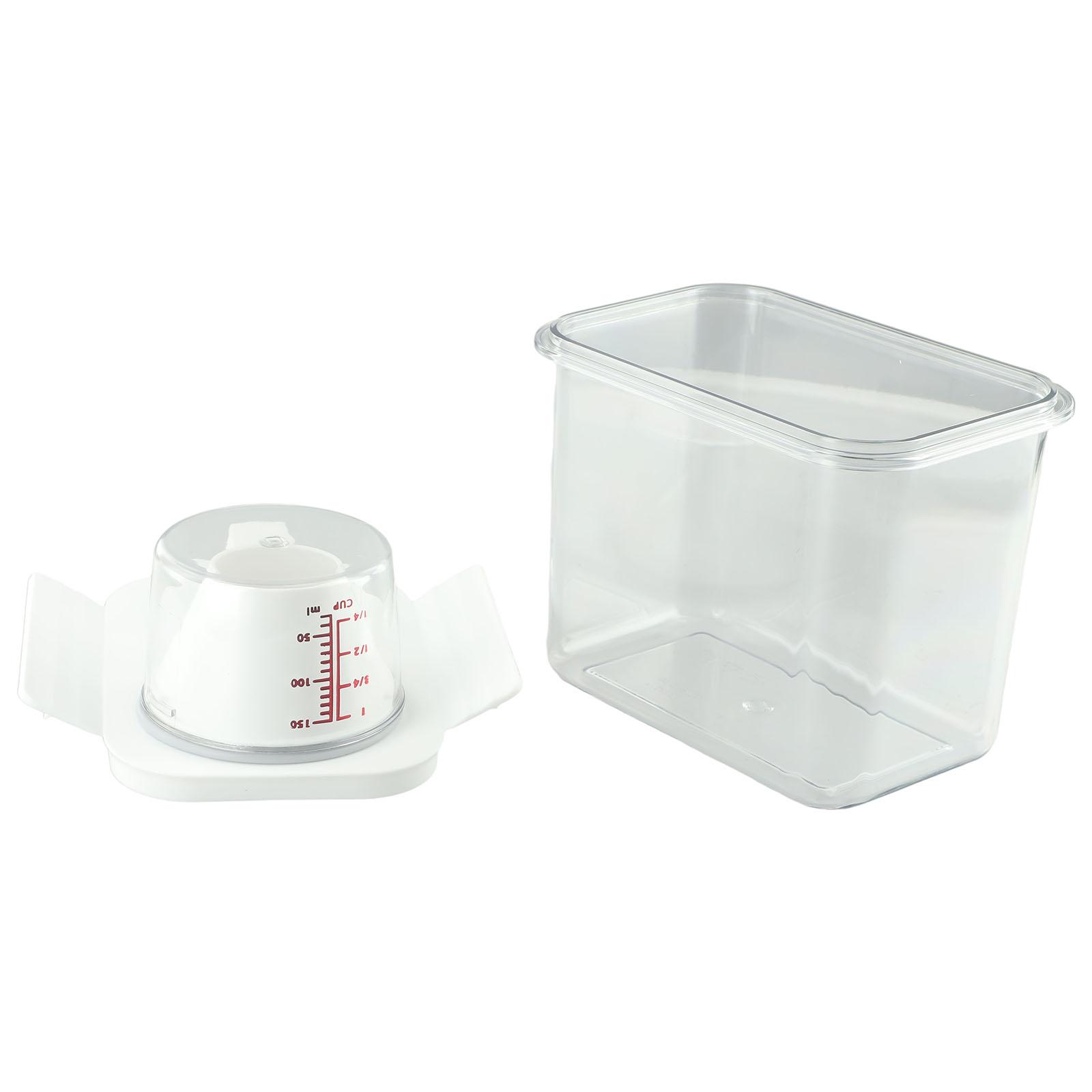 1100ml 1800ml 2300ml Transparent Laundry Detergent Leak-proof Laundry Detergent Organizer Washing Powder Dispenser 1100ML
