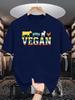Unisex Cotton Tee Vegan Retro Farm Animal Silhouette Print Loose Breathable Summer Crew Neck Casual Street T Shirt Unisex Daily Wear