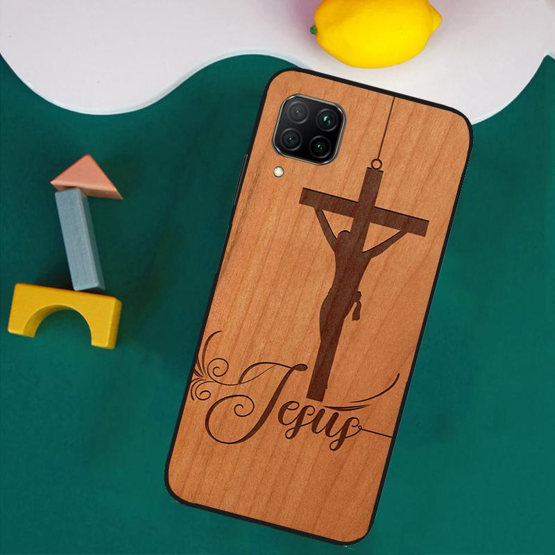 Buddha Jesus Guadalupe Wood For Huawei Nova 11i 12s 12i 8i 7i Y73 Y70 Y90 Y60 Y72 Y61 Y91 9 10 SE P30 Pro P40 Lite Case