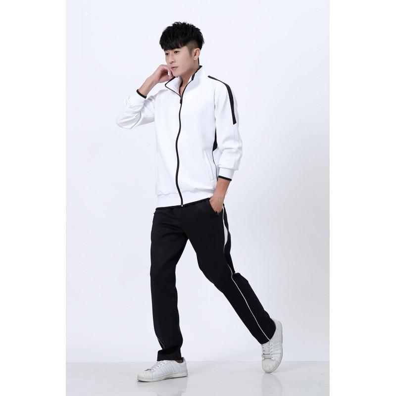 Unisex Long Sleeve Sportswear Set Loose Fit Running Training Tracksuit