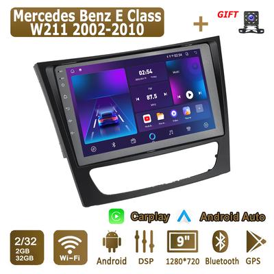 Android Carplay Car Radio For Mercedes Benz E Class W211 2002-2010 Multimedia Player Head Unit Stereo GPS Navigation BT WIFI 2+32GB