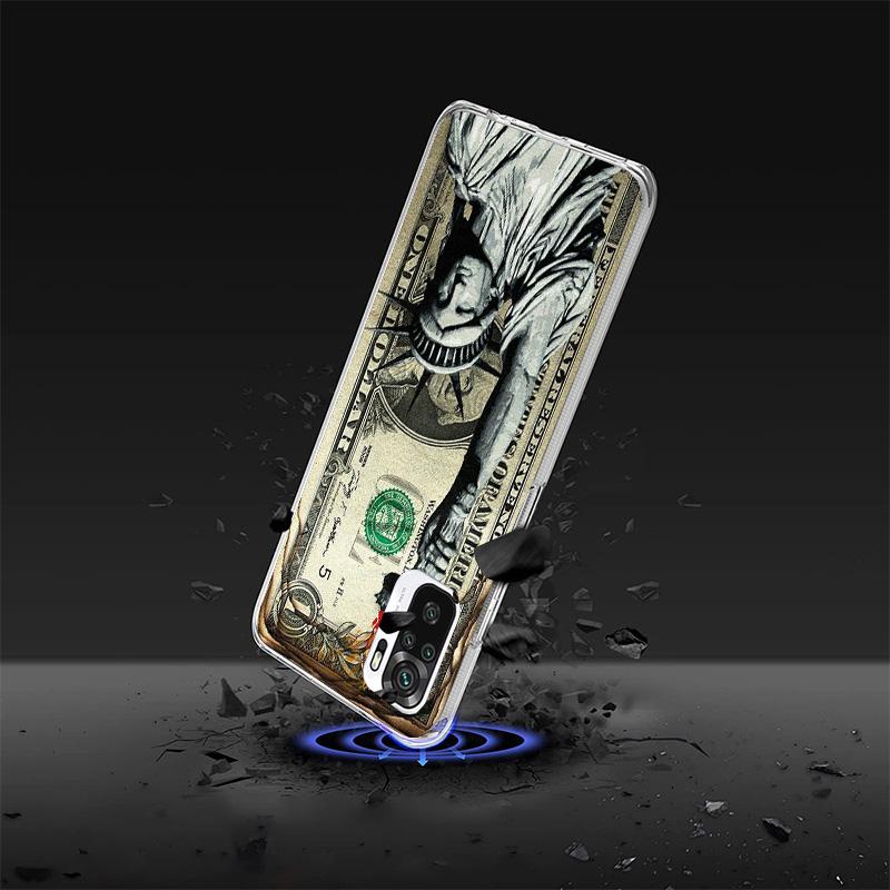 Banknote Dollar Cash Money Cover Phone Case For Xiaomi Redmi Note 15 14 13 12 11 10 Pro Plus 14S 12S 11S 11T 11E 10S Soft Fundas