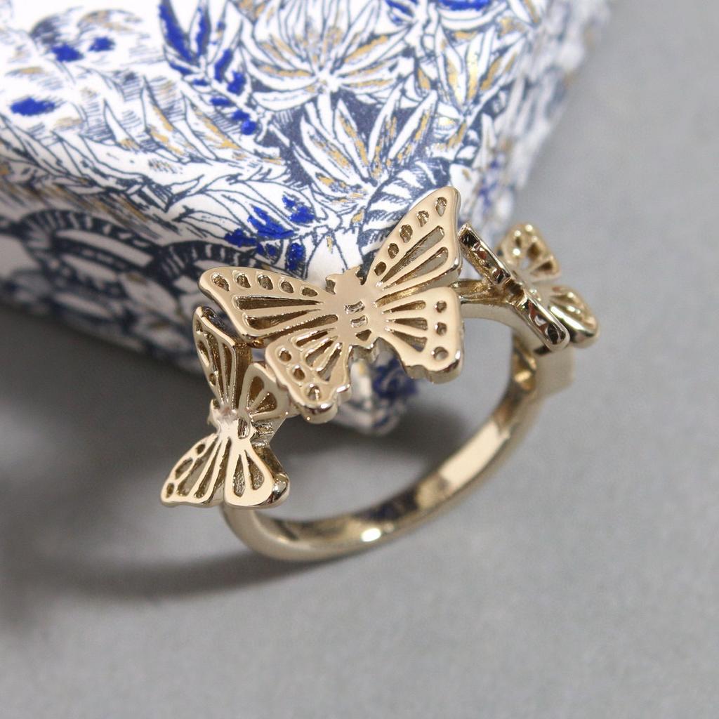 Neue Heiße Marke Vintage Damenringe Luxuriöser Schmuck Für Frauen Schmetterling Designerringe Mode Reines 925 Silber Damen Partyringe