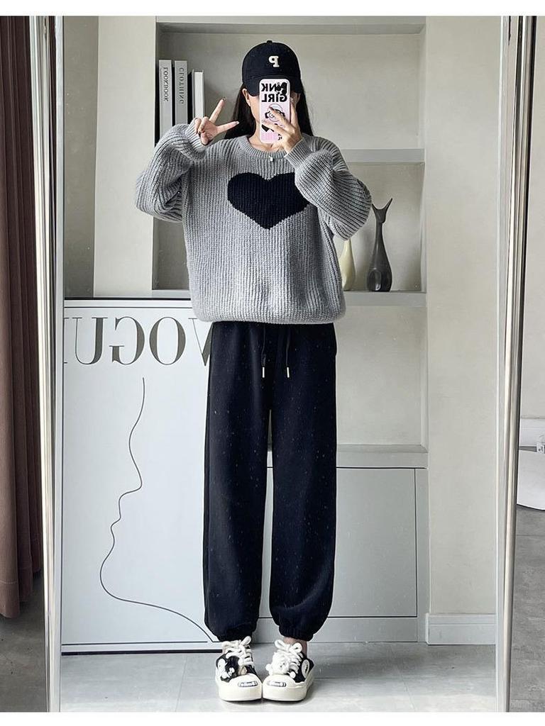 Damen Haremshose mit Fleecefutter - Verdickt, mit Bündchen, Lässig Herbst/Winter 2023