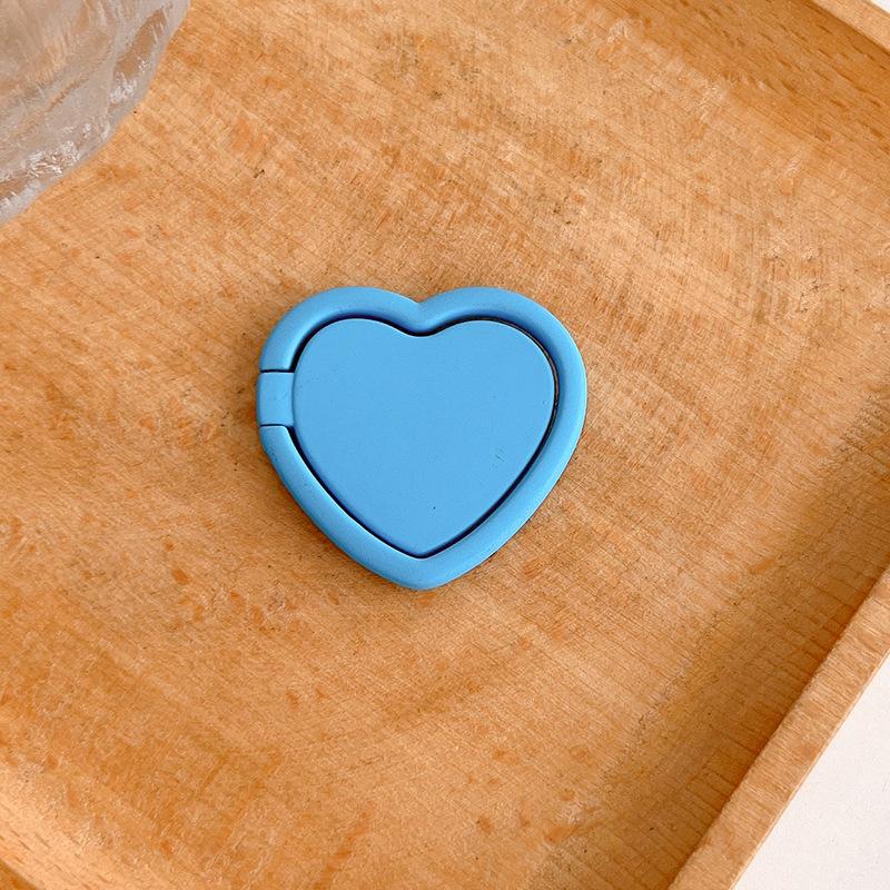 

Solid Color Love Ring Buckle Paste Type Can Be Stored Mobile Phone Ring Holder Desktop Lazy Watching Drama Niche Portable