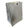 Foldable Fabric Dirty Clothes Basket Household Folding Portable Laundry Basket Bathroom Waterproof Storage Basket Wooden Handle