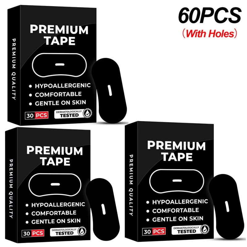 90 Pièces Bandelette Buccale de Sommeil Anti-Ronflement Autocollant de Sommeil Pour Enfants Adultes Garde la Bouche Fermée Prévient le Ronflement Améliore la Qualité de la Respiration Outils d'Aide au Sommeil