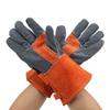 1 Pair of Heat Resistant Gloves  proof Flame Retardant Non Scalding Leather for BBQ Grill