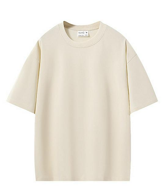 

2025 Unisex Pure Cotton Short Sleeve T-Shirt, Drop Shoulder, 280g, 14 Colors, Casual Fit 3XL (190-210 jin)