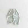 Children's Summer Striped Lace-Up Casual Mosquito-Repellent Pants: Loose-Fitting, Comfortable, Lightweight Linen-Cotton Trousers