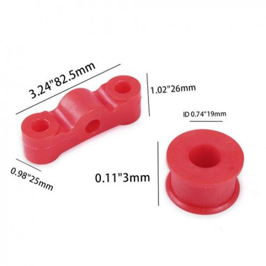 B Series Polyurethane Shifter Linkage Bushing Kit Red for Civic Dohc B16 B20 B18