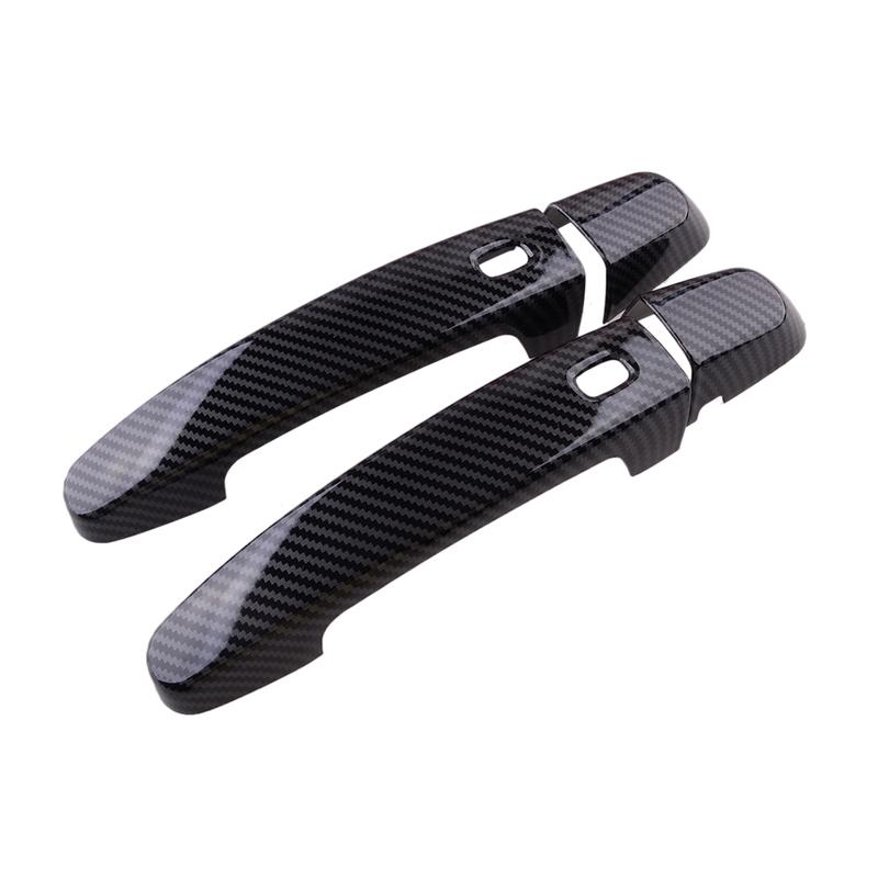 

4Pcs/Set Exterior Front Door Handle Cover Trim Decor Smart Hole Fit for Chevrolet Camaro 2016 2017 2018