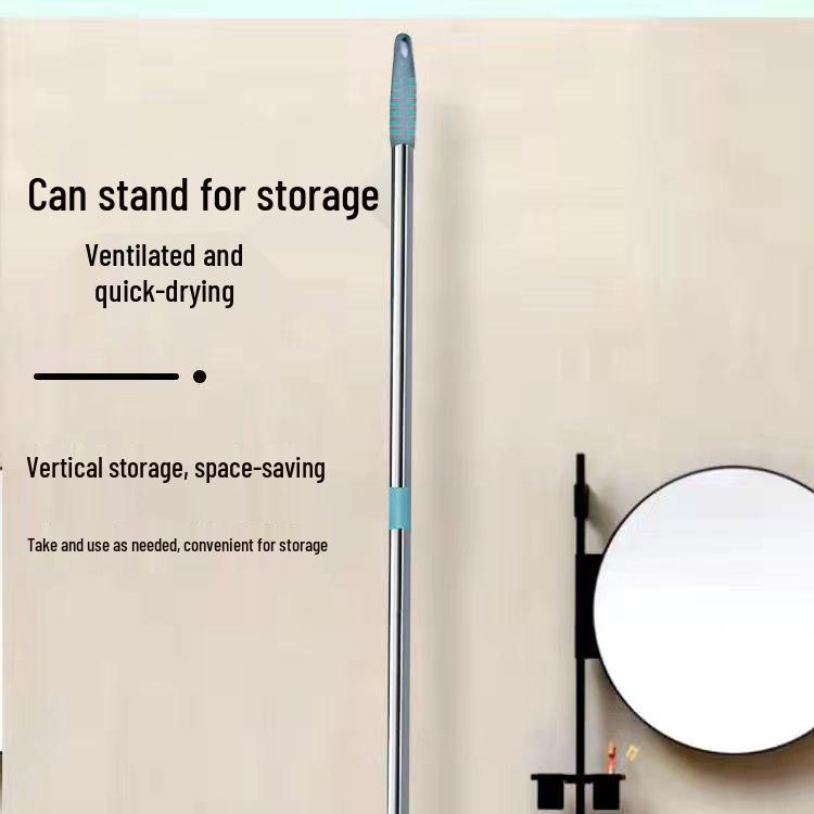 Doppelt verwendbarer rotierender Flachwischer für trockene & nasse Reinigung – Kein Auswaschen Bodenwischer für Fliesen