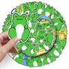 50 Cartoon Frog Stickers for DIY Phone Cases & Suitcases