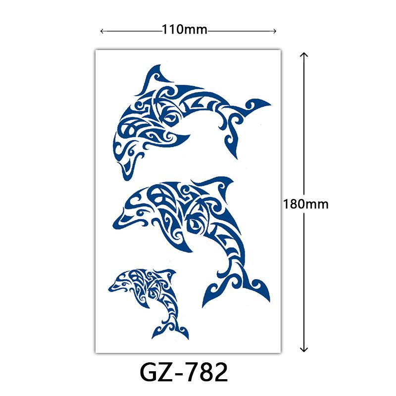 Tattoo-Aufkleber mit Fruchtsaft, Tattoo-Aufkleber mit Kräutern, semi-permanente Tattoo-Aufkleber mit englischen Buchstaben