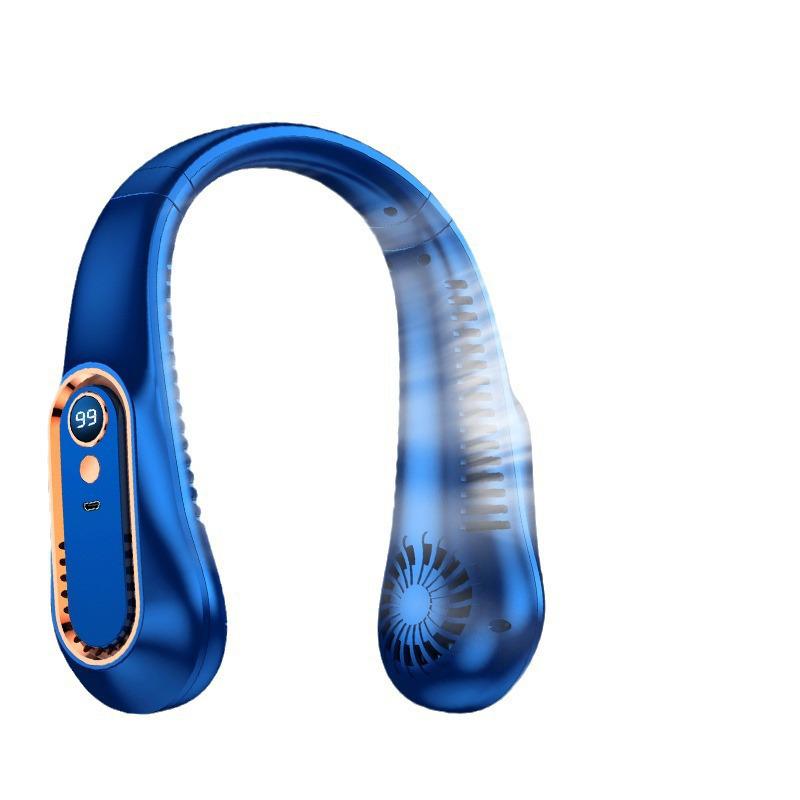 USB Rechargeable Bladeless Neck Fan - Portable, Personal, and Hands-Free