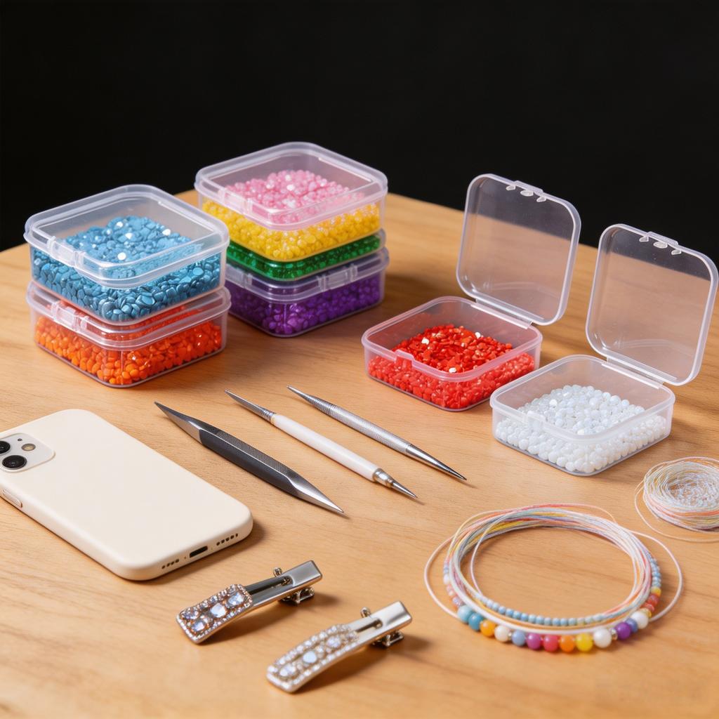 30Pcs Bead Organizer Box Small Plastic Storage Case for Jewelry Craft